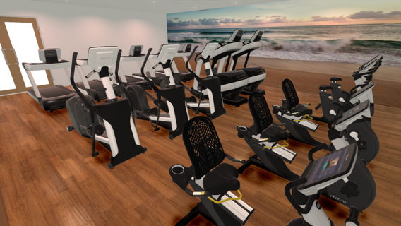 AMENAGEMENT HOTELS Training Series Club Fitness aménagement intérieur studio fonctional maquette modélisation 3D